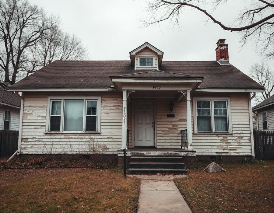 Before – Exterior painting transformation